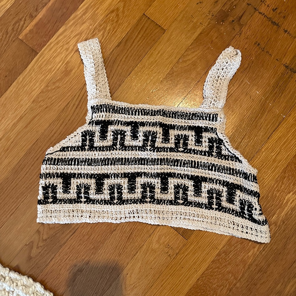 Shein crochet crop top